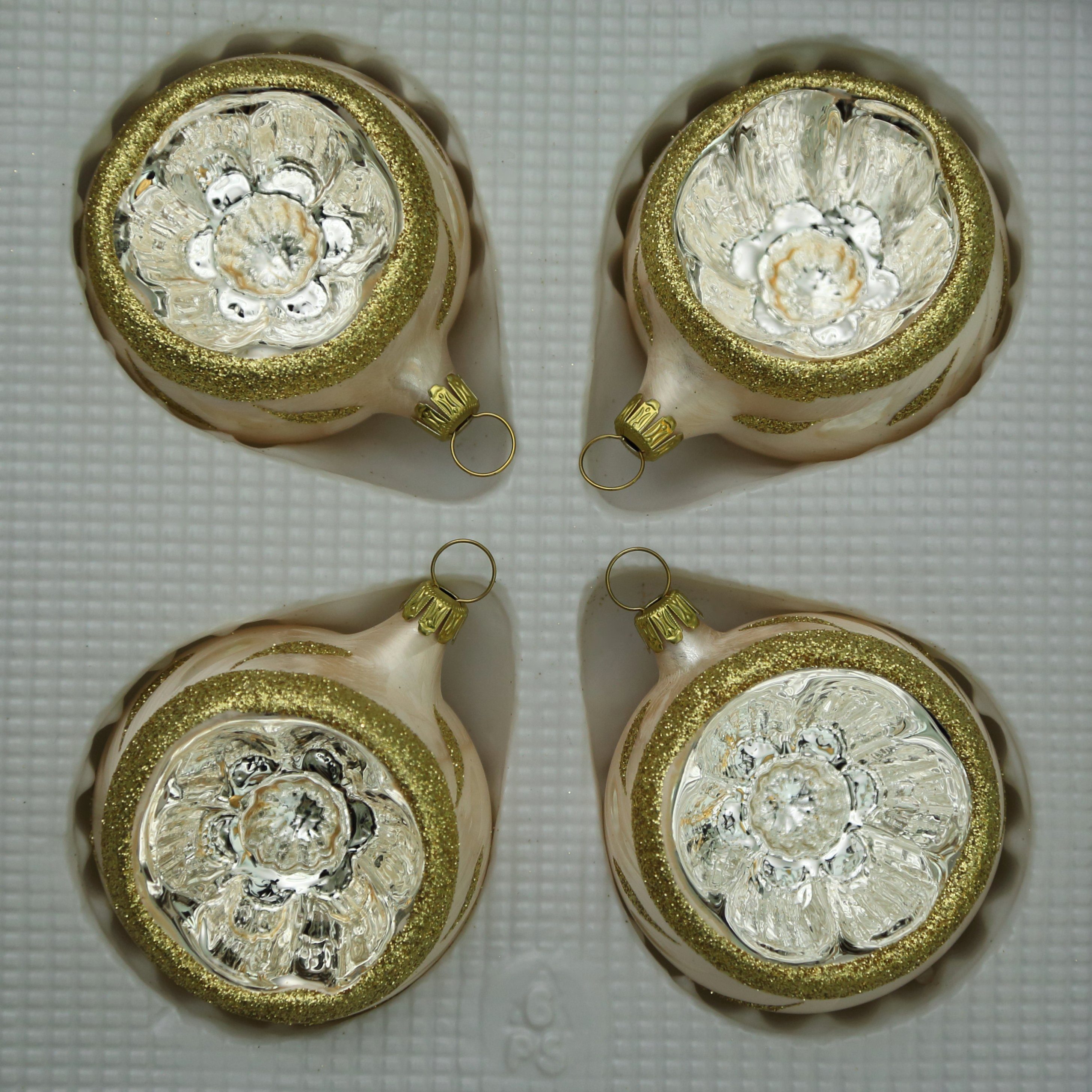 Lauschaer Glas Christbaumschmuck Christbaumschmuck Reflexkugeln in verschiedenen Farben